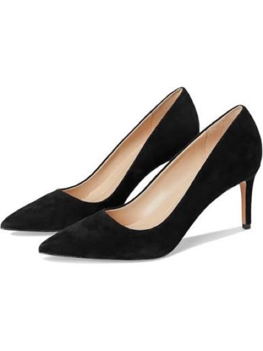 Cole Haan The Go-To Black Suede Pumps 65mm / Vandam Pointed Toe Pump